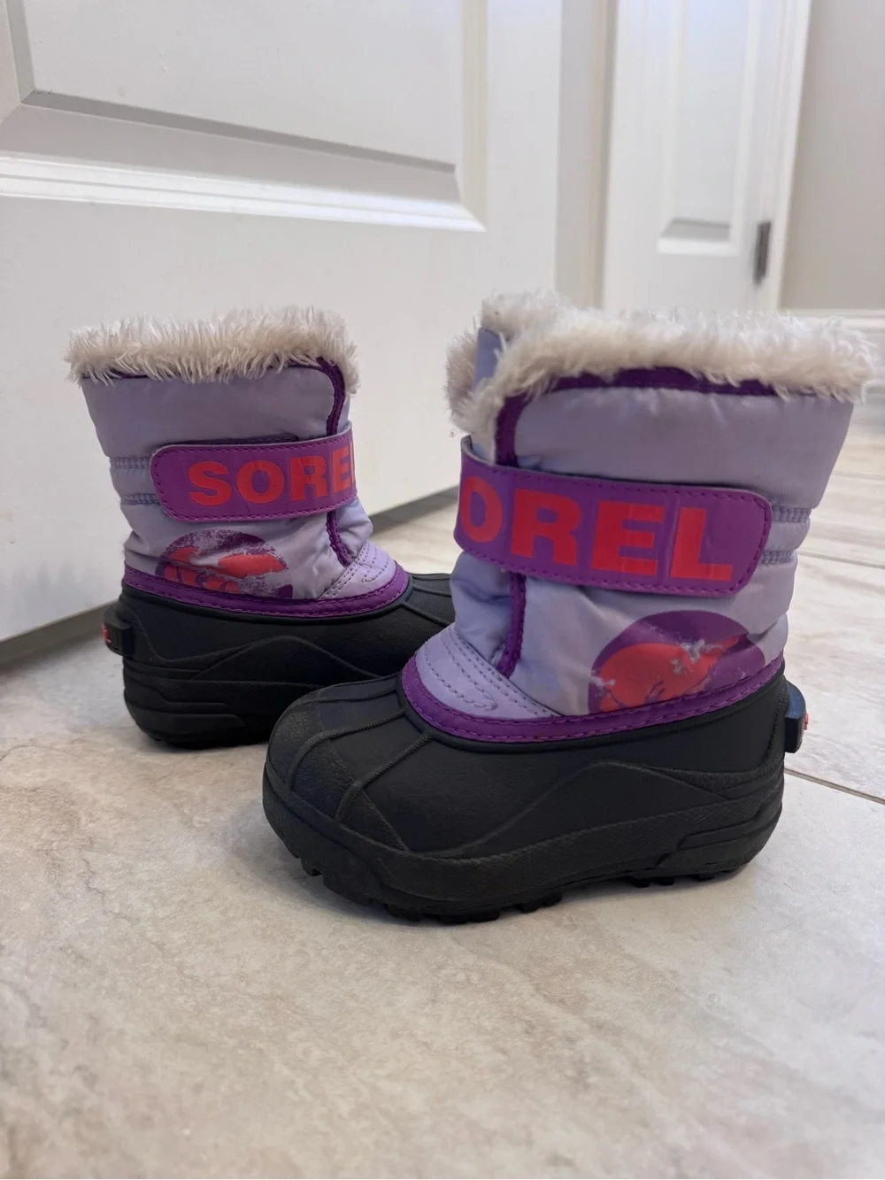 Sorel Commander Purple Pink/Red Size 8 Toddler Girl
